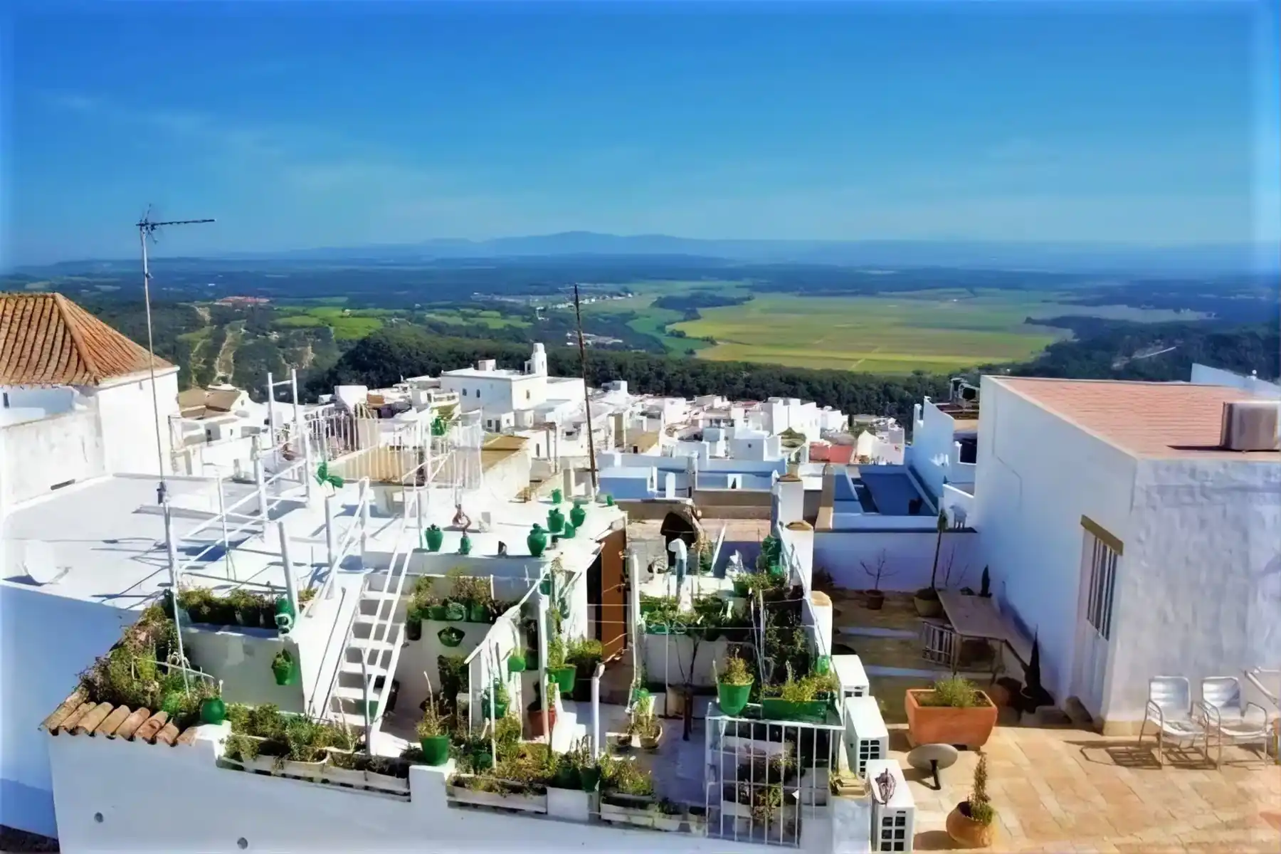 Panorámica del casco antiguo de Vejer